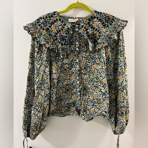 Universal Thread collared floral blouse